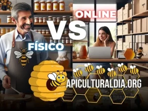 venta de productos apícolas tienda física vs online